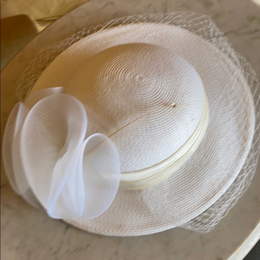 Man made straw dress hat